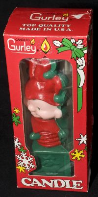Gurley Jack in the Box Christmas Seasonal Candle Vintage in Box